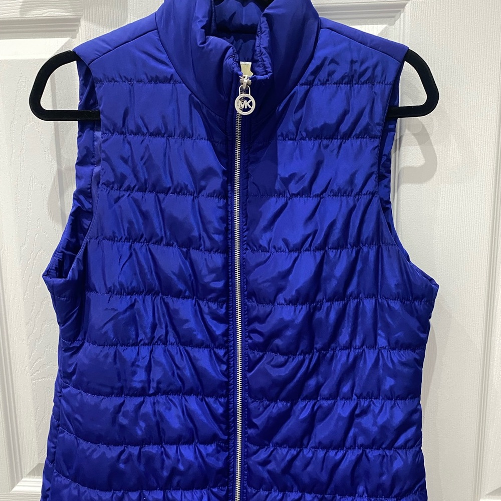 Women's Blue Puffer Vest